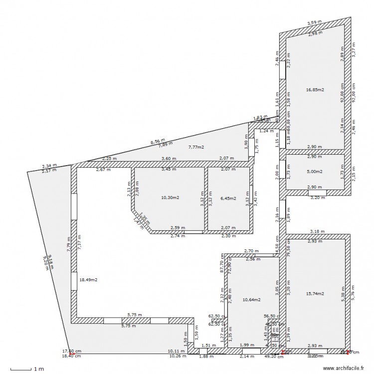 essai 1. Plan de 0 pièce et 0 m2