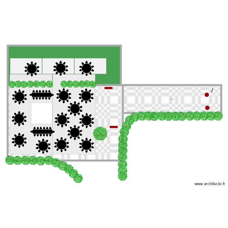 BIBICHE. Plan de 3 pièces et 532 m2