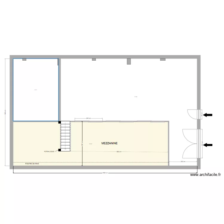 bobigny projet etage. Plan de 