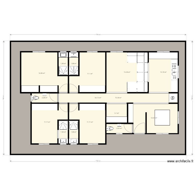 Proyecto Casa Estandar. Plan de 0 pièce et 0 m2