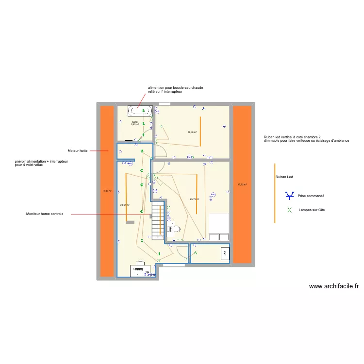 étage. Plan de étage. Plan de