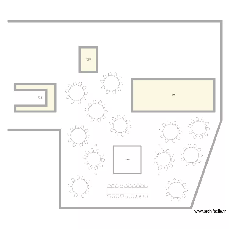 Cercle Gourmand  Plan de tables . Plan de 