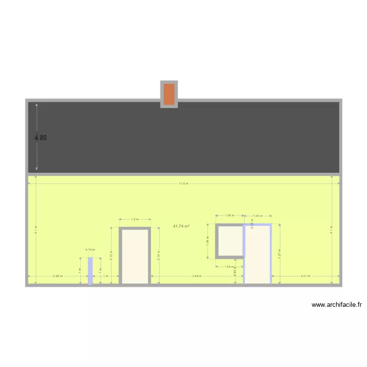 maison bleue facade. Plan de maison bleue facade. Plan de