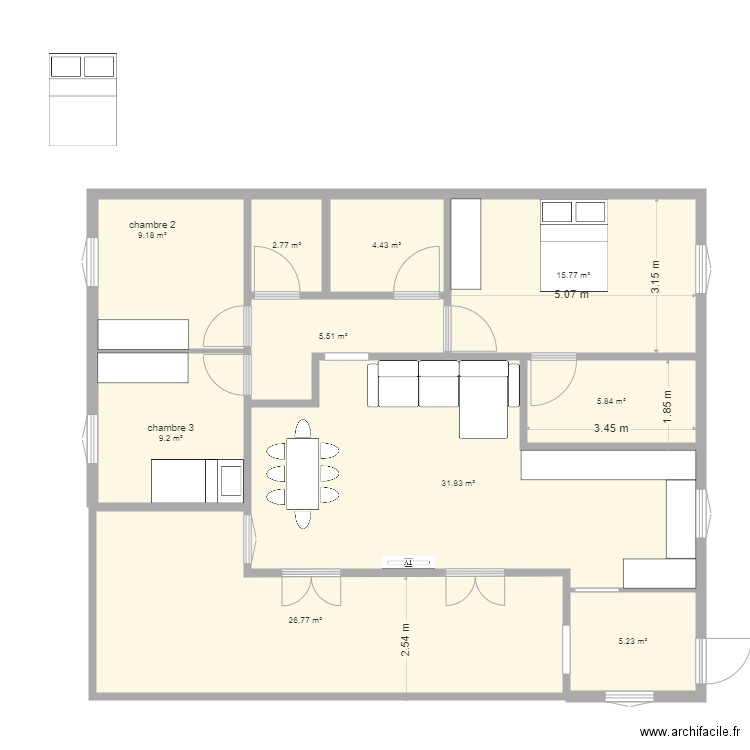 CHENAIE FRANCILLETTE. Plan de 0 pièce et 0 m2