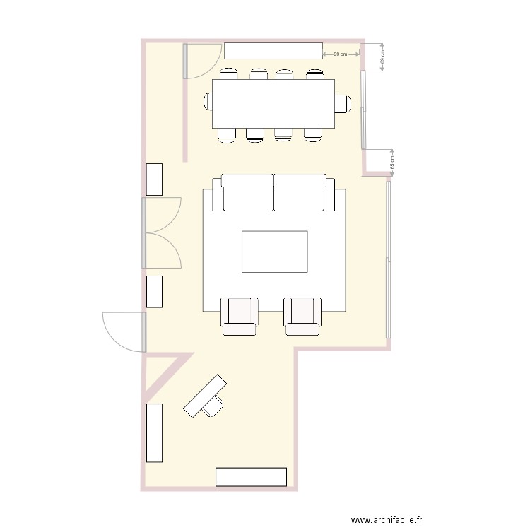 SP sala. Plan de 0 pièce et 0 m2