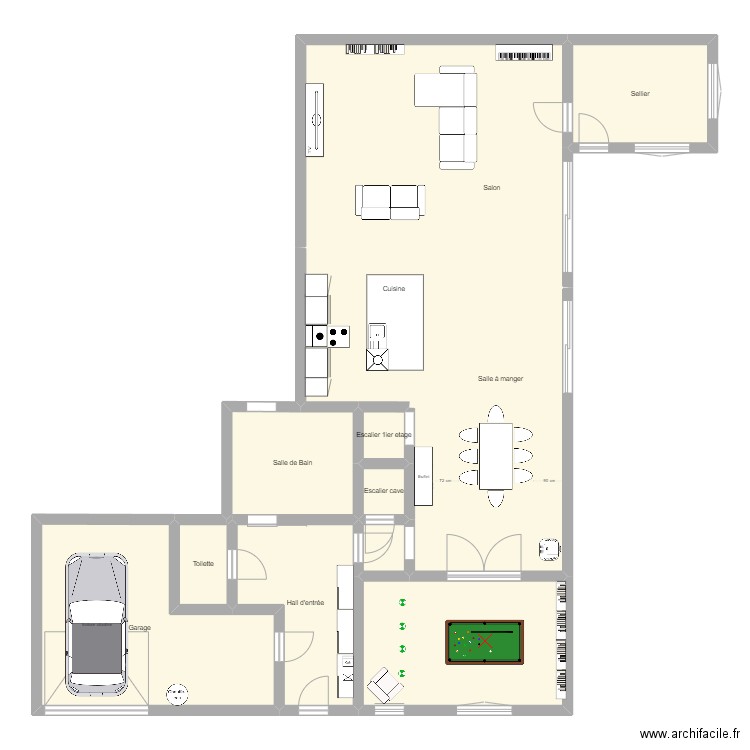 RDC Aymeric. Plan de 0 pièce et 0 m2