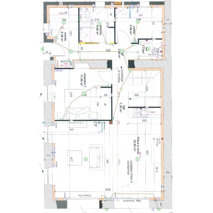 LABERTHE JF. Plan de 