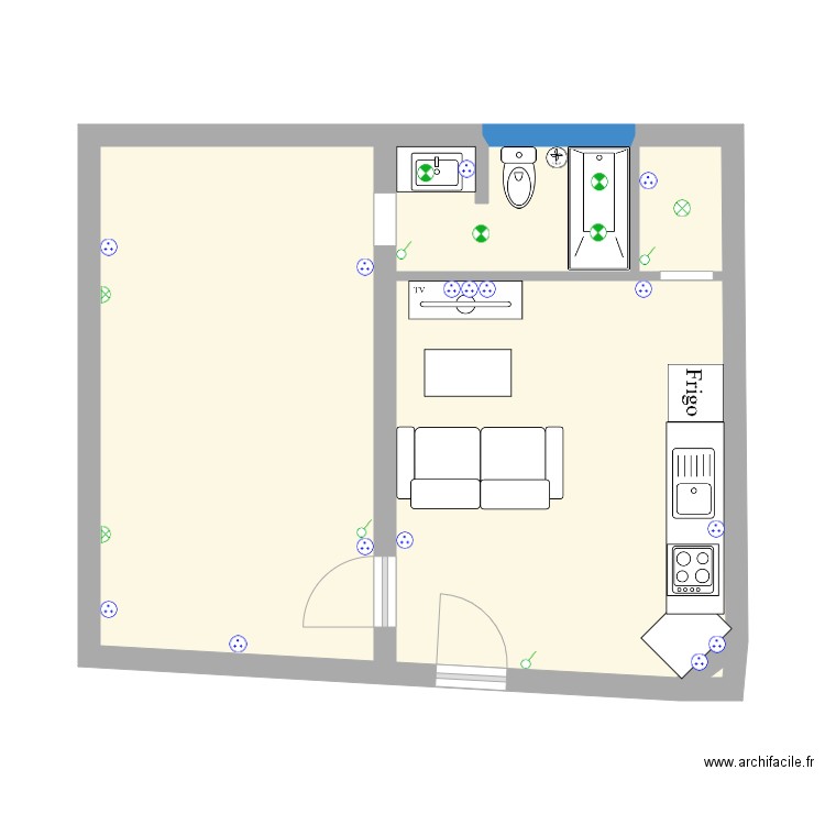 plan Matthieu Chateauneuf les martigues. Plan de 5 pièces et 39 m2