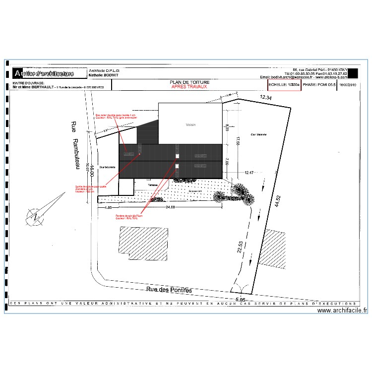 23 RAMBUTEAU BORNE. Plan de 0 pièce et 0 m2