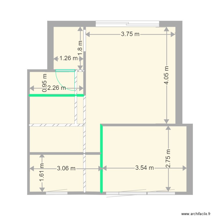 terrasse  2 sans. Plan de 0 pièce et 0 m2