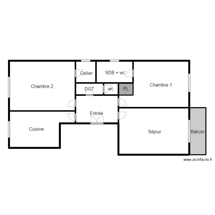 Marie 2. Plan de 11 pièces et 181 m2