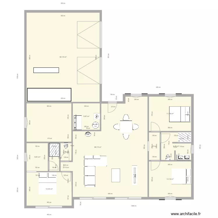 maison. Plan de maison. Plan de