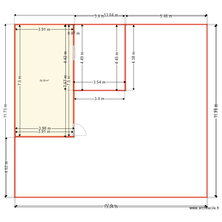 studioRDC3105201911h17. Plan de 0 pièce et 0 m2