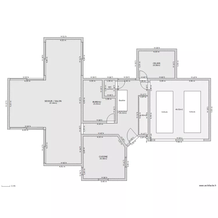 Villa Turbo. Plan de 