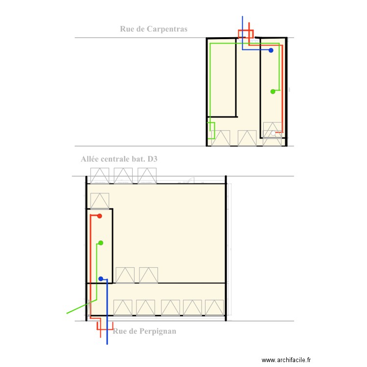 murisseries Agruban rdc D3. Plan de 0 pièce et 0 m2