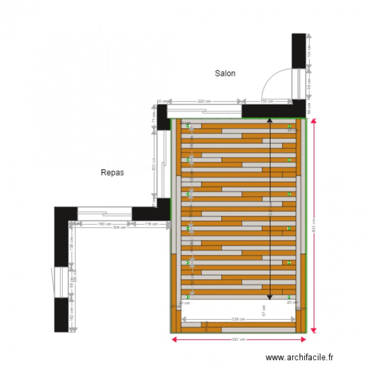 Plan de la Terrasse. Plan de 0 pièce et 0 m2