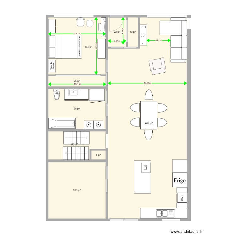 516 option D. Plan de 0 pièce et 0 m2