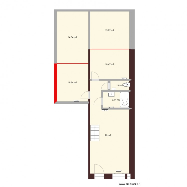 162 droite final. Plan de 0 pièce et 0 m2