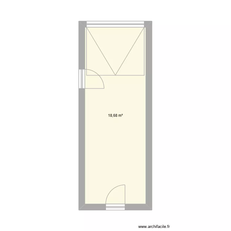 garage Avant Travaux. Plan de 1 et 19 m² garage Avant Travaux. Plan de 1 et 19 m²