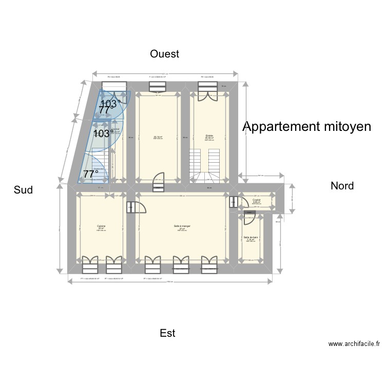 Finot. Plan de 0 pièce et 0 m2