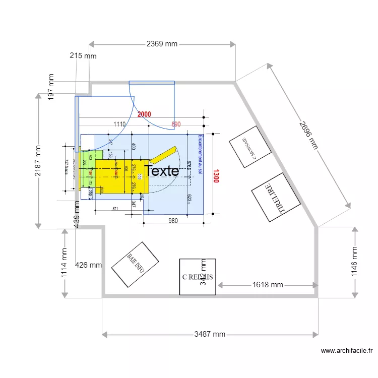 PLAN DE MASSE EXISTANT AX LES THERMES 6625 FC. Plan de 