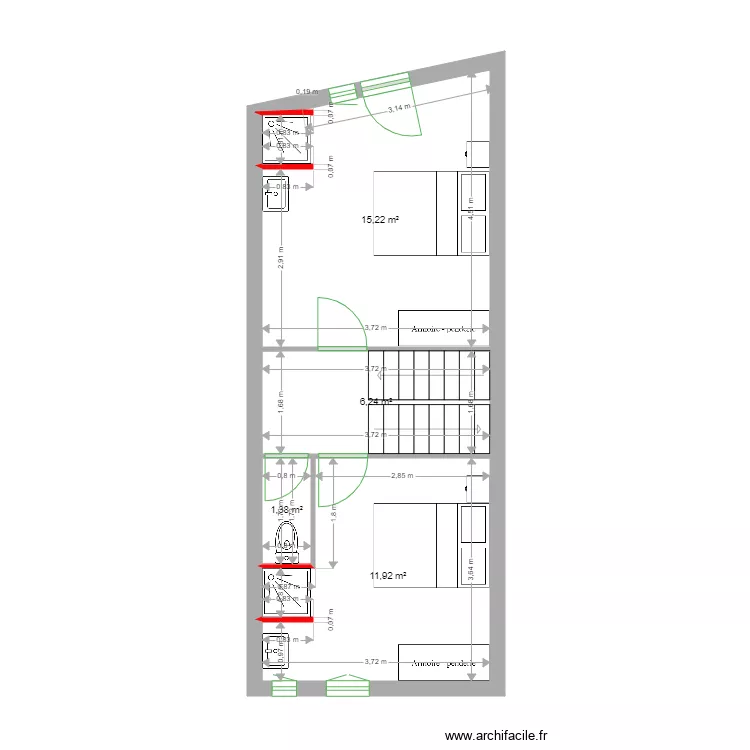 DULEAU 2 ETAGE. Plan de DULEAU 2 ETAGE. Plan de