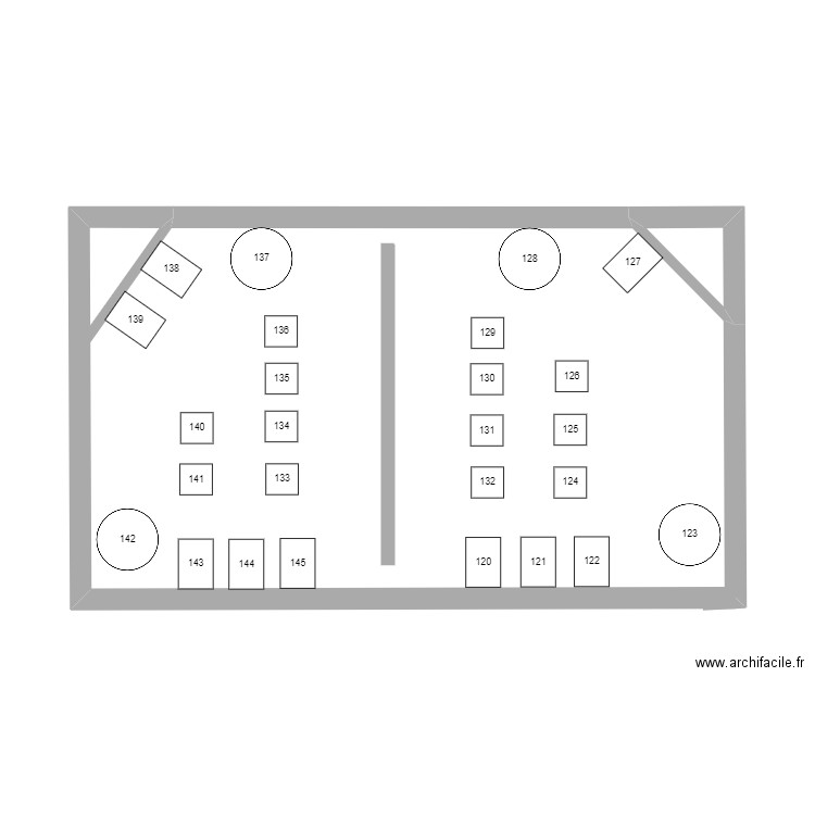 terrasse Dolce. Plan de 2 pièces et 36 m2