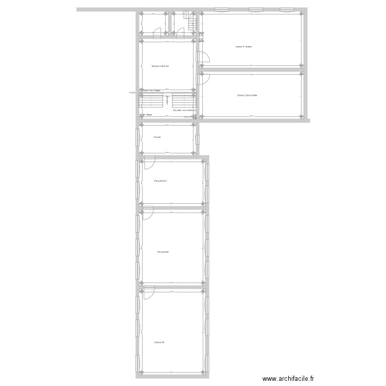 ecole ETAGE. Plan de 0 pièce et 0 m2