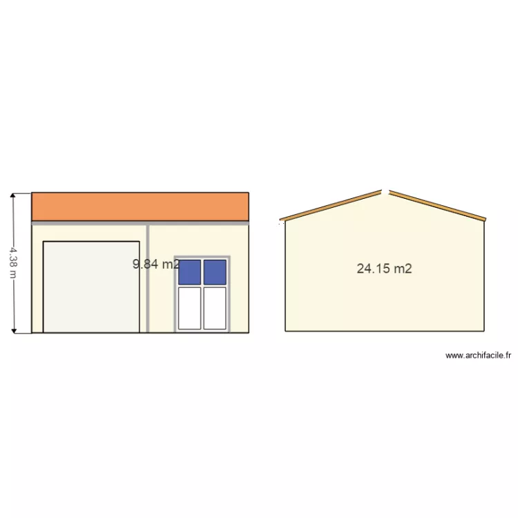 Facades annexe. Plan de Facades annexe. Plan de