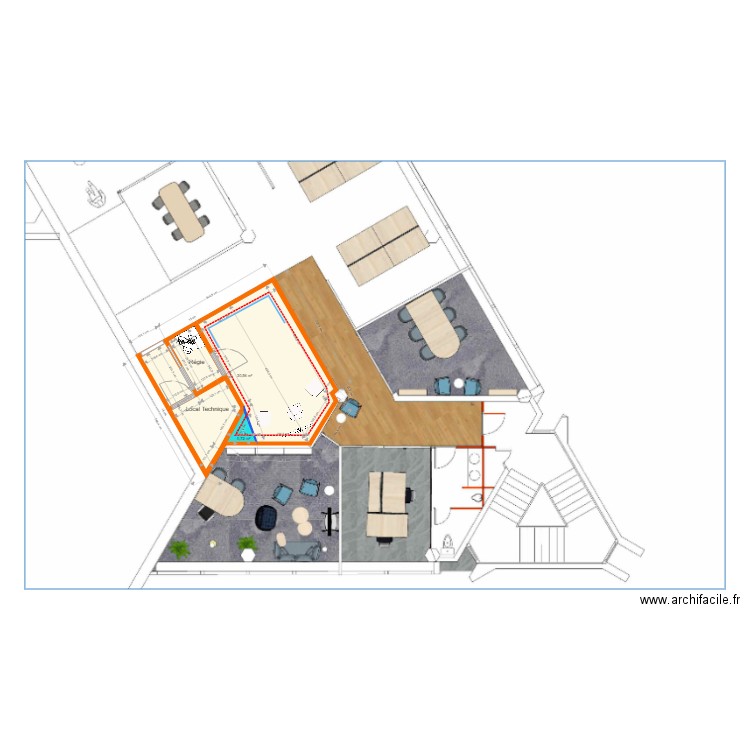 Studio MAIF. Plan de 0 pièce et 0 m2