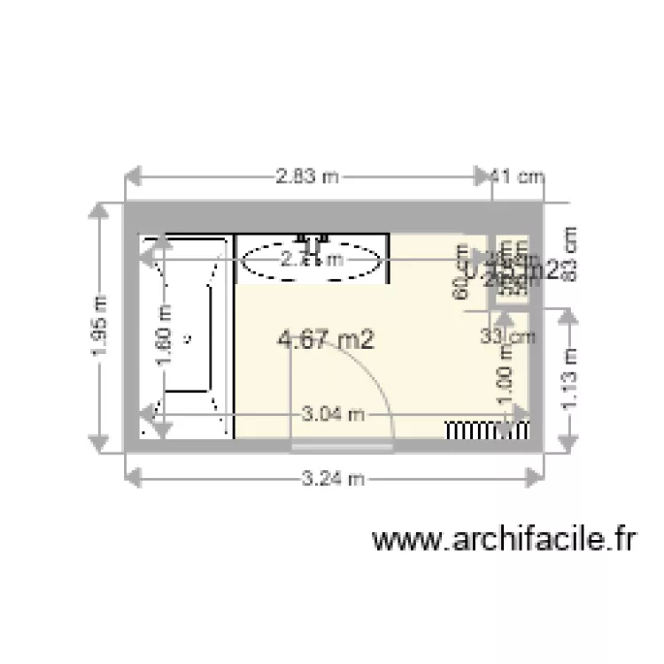 plan sdb Vermeillet actuel. Plan de plan sdb Vermeillet actuel. Plan de