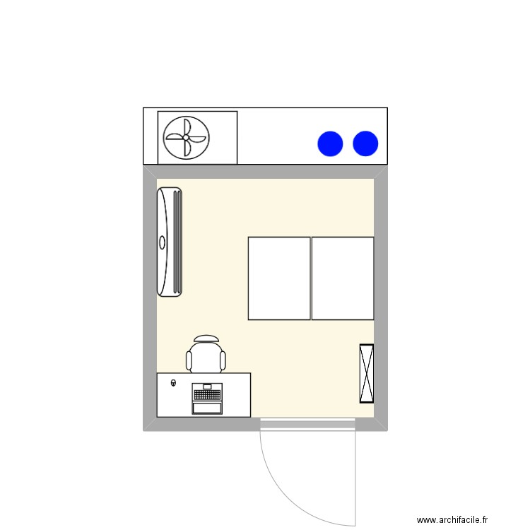 Shelter_Borealis_V2. Plan de 1 pièce et 5 m2
