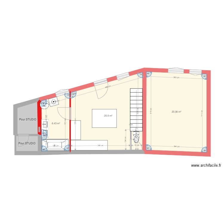 Immeuble Beurlay 90m2. Plan de 0 pièce et 0 m2