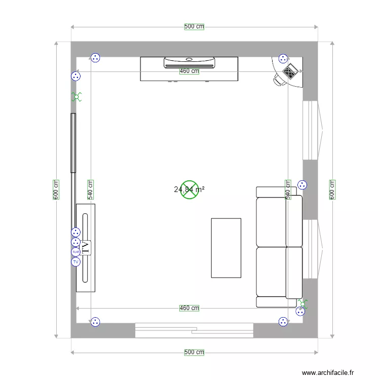 salon. Plan de salon. Plan de