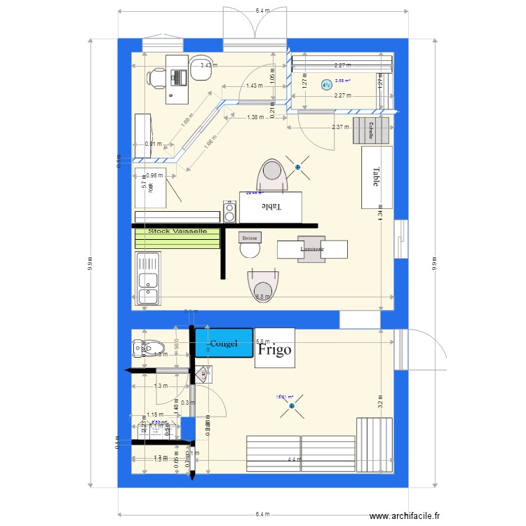 Delicatess 001. Plan de 0 pièce et 0 m2