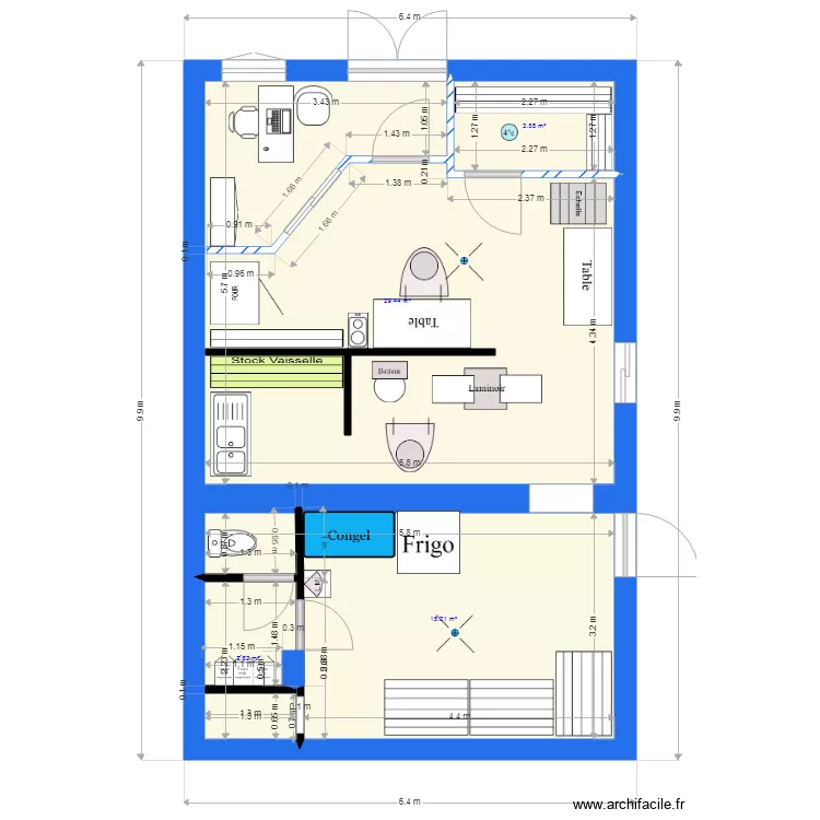 Delicatess 001. Plan de 