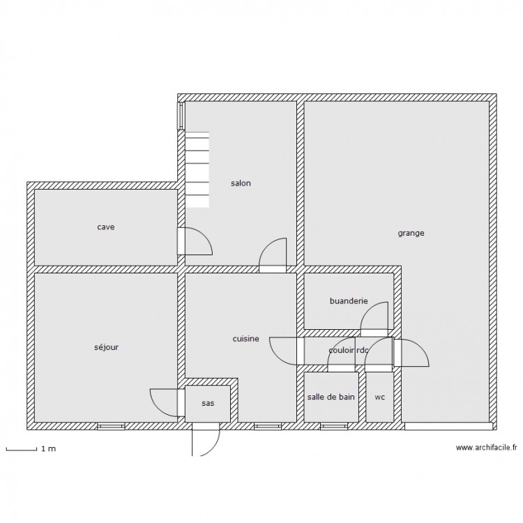 aubriot rdc. Plan de 0 pièce et 0 m2