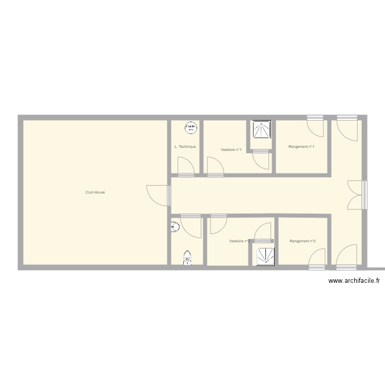 Local 1. Plan de 0 pièce et 0 m2