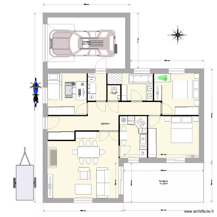 Existant Pierrevert. Plan de 