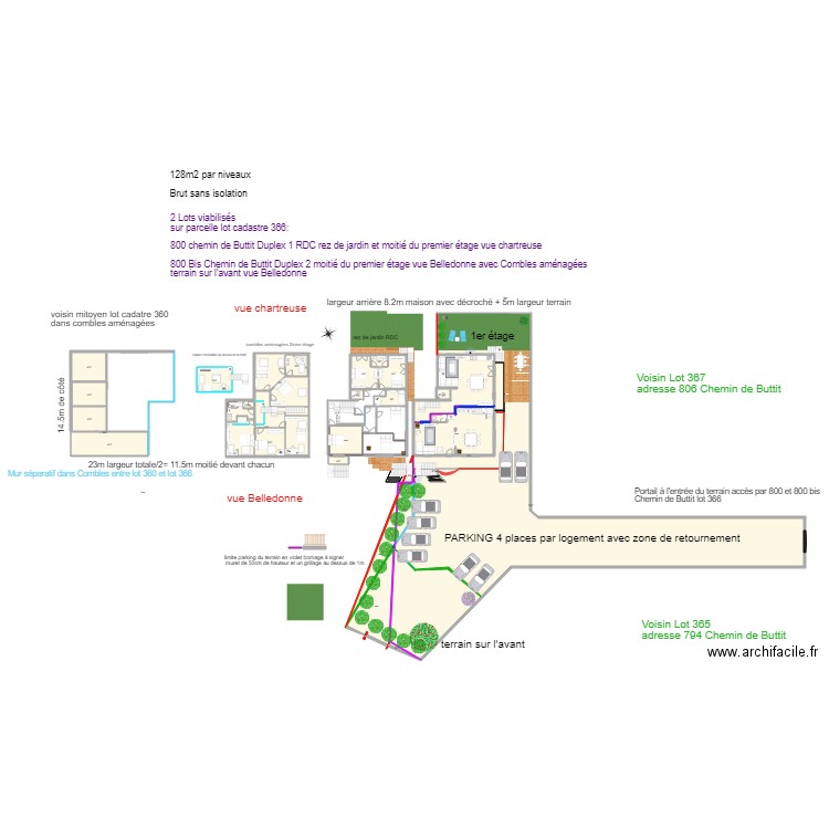 MAISON st ismier PLANS travaux 7 mars 2019 ok. Plan de 0 pièce et 0 m2