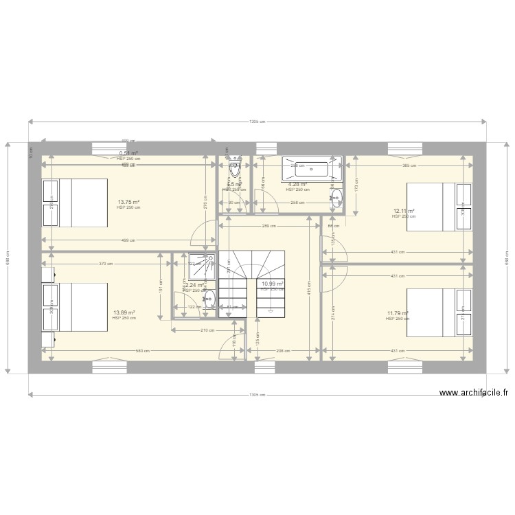 stanisclustan étage. Plan de 0 pièce et 0 m2