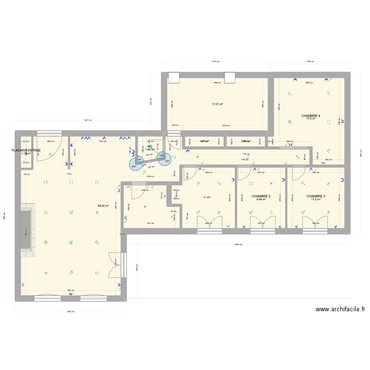 LAOURET + ELEC 2.0. Plan de 10 pièces et 141 m2