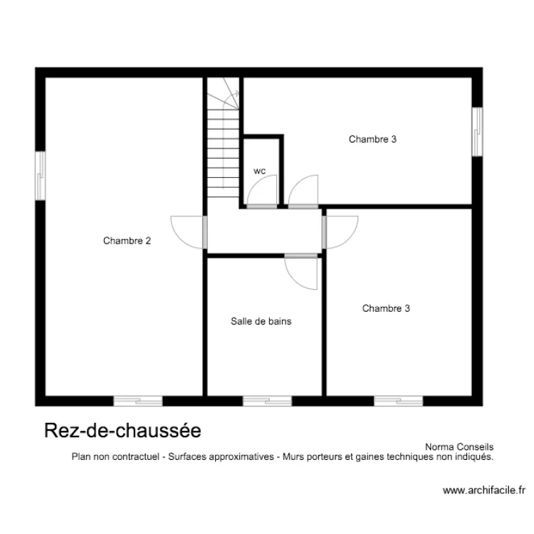 Plan Turquer Gouville &Eacute;tage. Plan de 