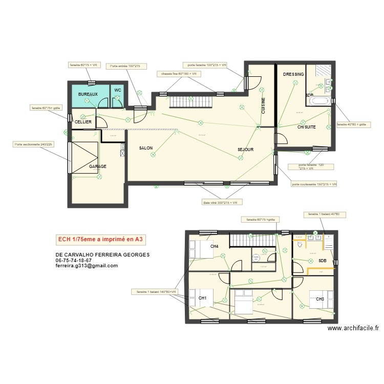 plan LUMINAIRE. Plan de 17 pièces et 206 m2