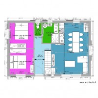 Chalet bois avec étage mézzanine 2 ou  2e étage