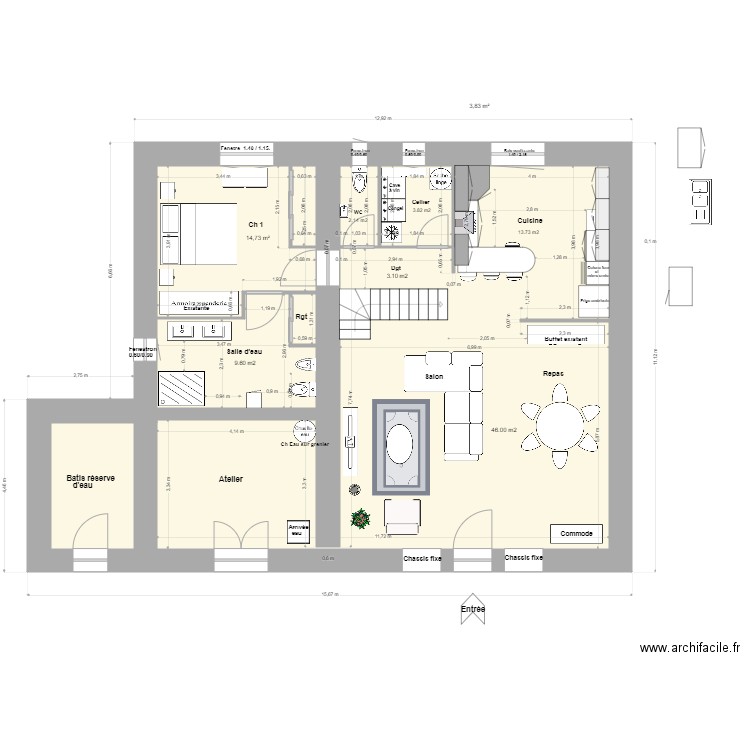 Loft Agrandissement R de C 2.. Plan de 0 pièce et 0 m2