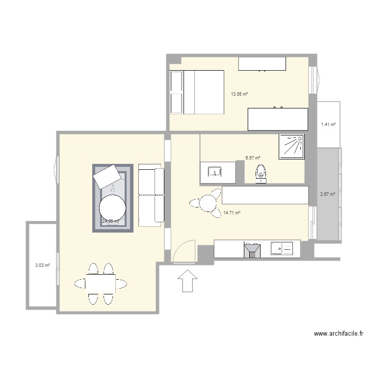 PLAN F2 3 KALISTE. Plan de 0 pièce et 0 m2