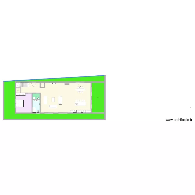 plano porta de lado. Plan de 