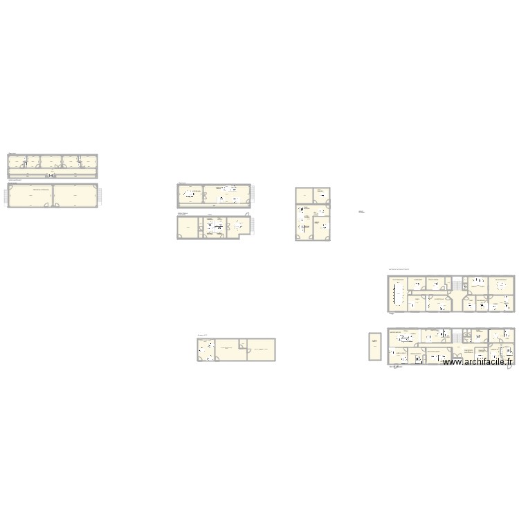 SOCOMETRA. Plan de 55 pièces et 938 m2