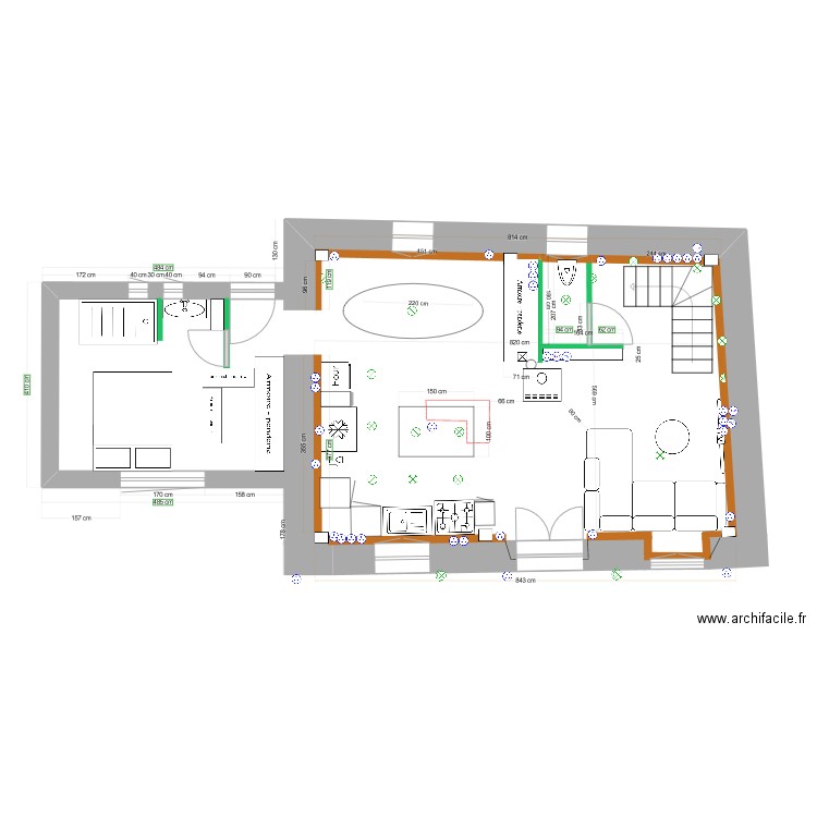 RDChaussée  BONNES CÖTES AU22/06. Plan de 0 pièce et 0 m2